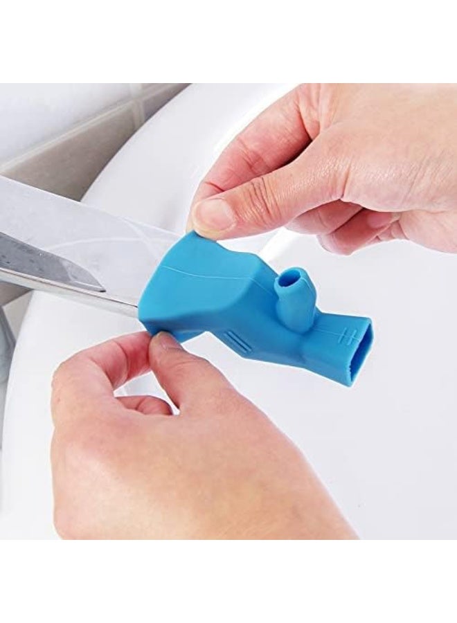 3pc kitchen sink faucet extender, rubber elastic nozzle, faucet bathroom accessory extender - Image 3